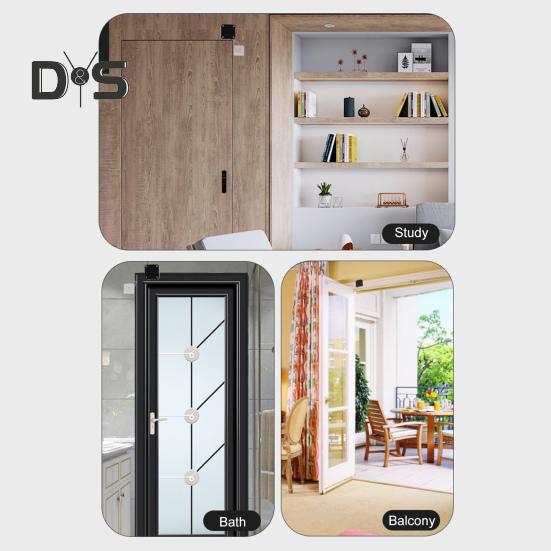 Автоматический дверной доводчик с 1,2-метровой стальной проволокой, регулируемый без пробивки, настенный, для спальни, ванной комнаты, занавески для душа, раздвижной экран, открыватель двери, закрывающее устройство