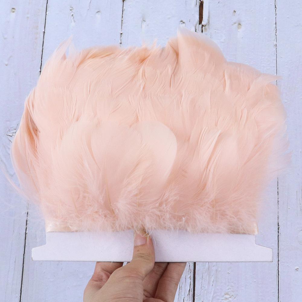 Средний плавучий край ткани 8-10 см, реквизит для сценической съемки, многоцветное гусиное перо 