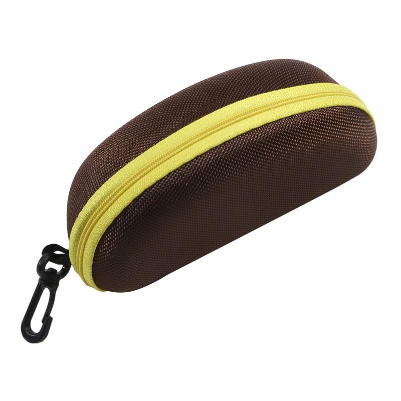 Portable EVA Sunglasses Case Shockproof Sport Glasses Case With Metal Carabiner Travel Zipper Eyeglasses Holder
