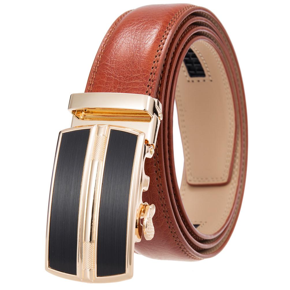 5шт. Ремень с автоматической пряжкой, воловья кожа, ремень, мужской Ly36-0257-1