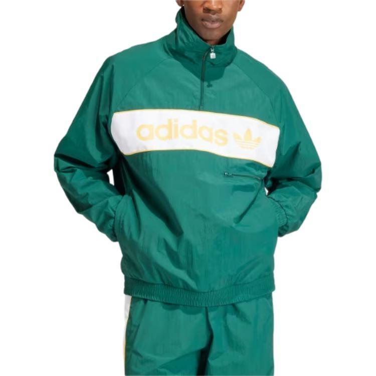 adidas Lifestyle NY Windbreaker Asia Sizing 'Green' Men's IS3318