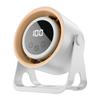 USB Rechargeable Mini Cooling Fan With Digital Screen Portable Wall Mount Desk Fan Quiet Personal Air Cooler For Office Bedroom