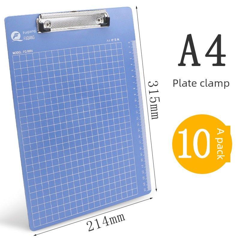 Approval Book Clip Multifunctional A5 Flat Board Nail Menu Plastic Writing Board Plate Holder Stationery Office Supplies Vertical Book for Students