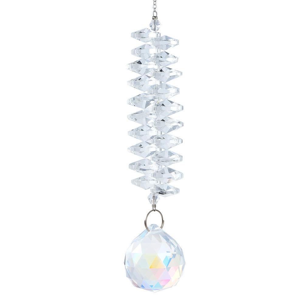 Colorful Butterfly Crystal Ball Suncatcher Wind Chime