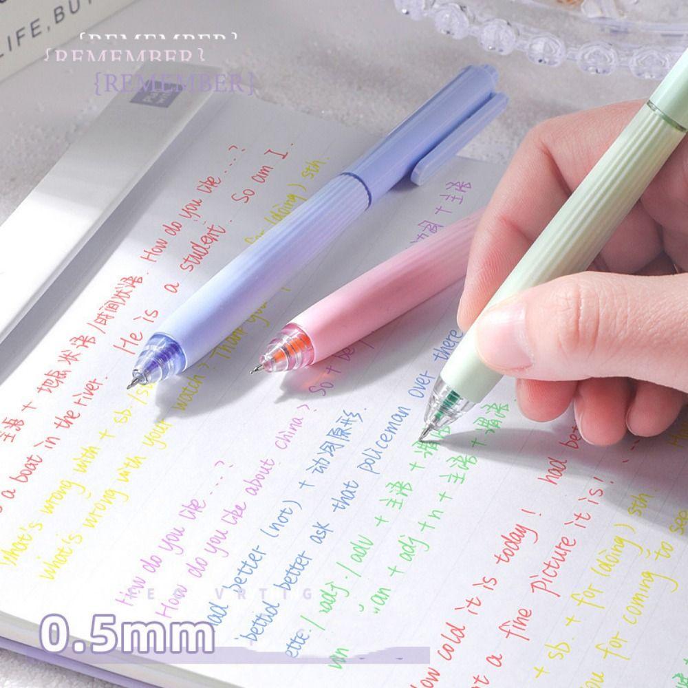 5 pcs ABS Student Writing Pen Multifunction Gel Pen Press Color Ballpoint Pen  Children Party Gifts