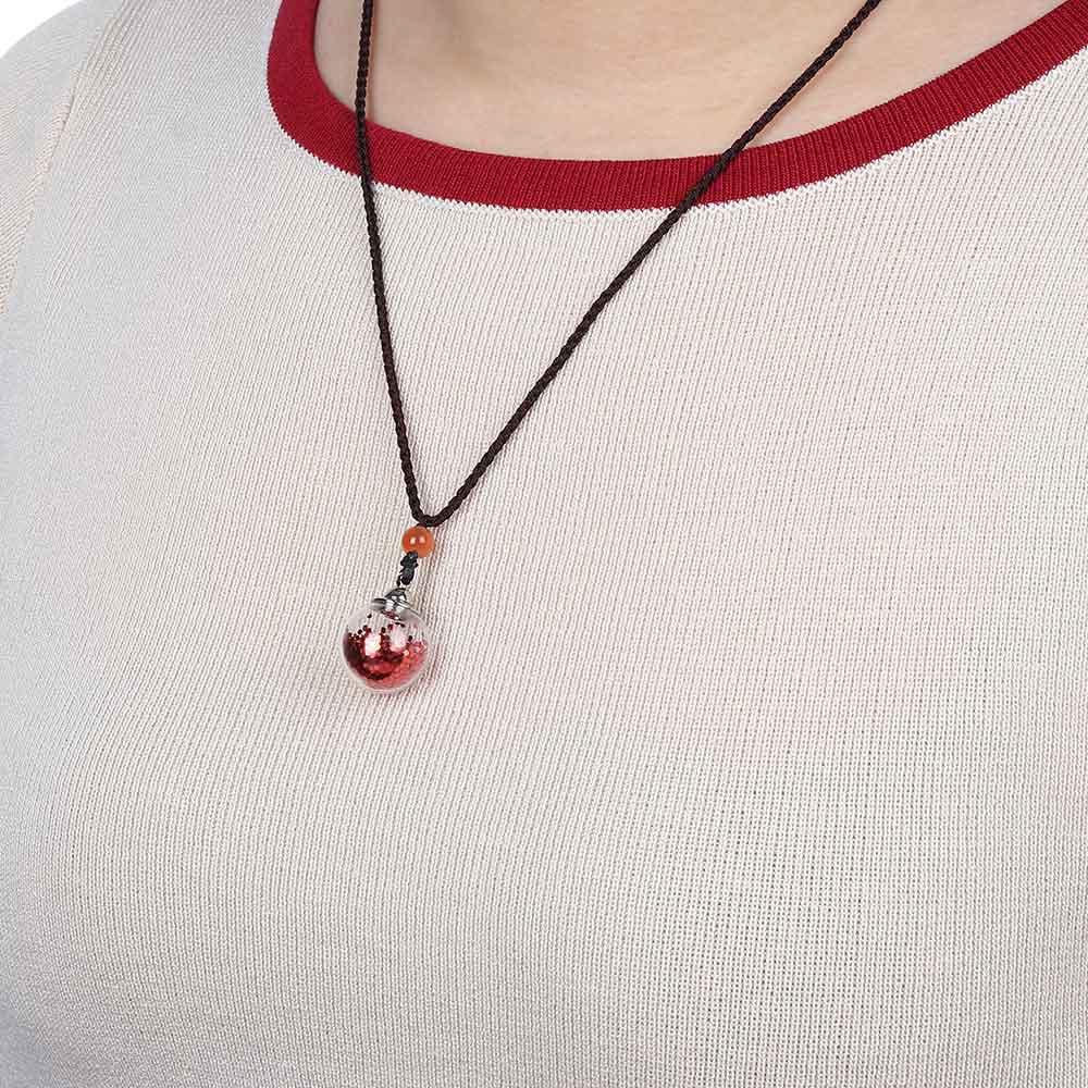 New Trendy Water Drop for Women Men Necklace Perfume Bottle Pendant Jewelry Gift Oil Diffuser Vial