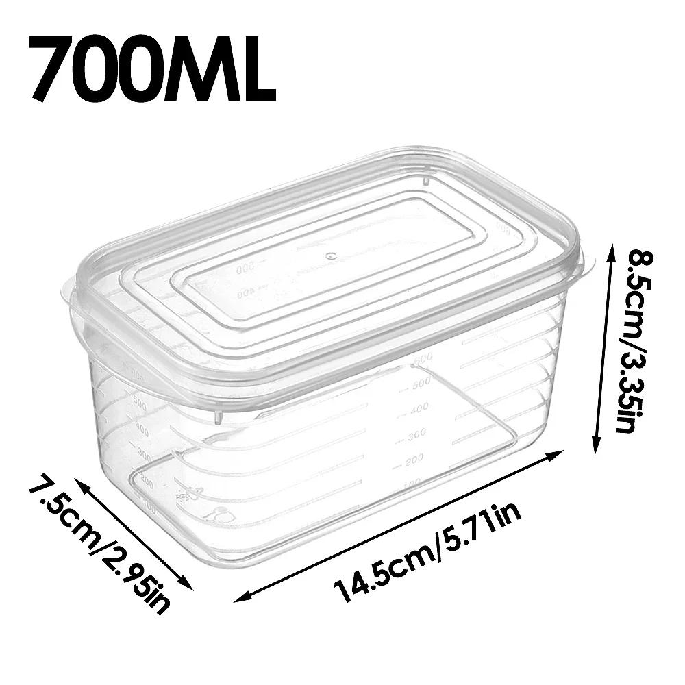 1 шт. Контейнеры для хранения продуктов Холодильник Замороженное мясо Овощи Коробка для сохранения свежести Прозрачный Кухонный Герметичный Контейнер для хранения