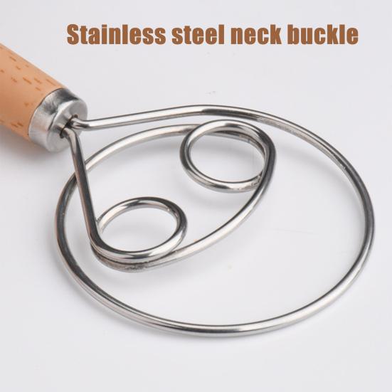 Миксер для муки Датский венчик для теста Нержавеющая сталь Миксер для хлеба для легкого смешивания Блины Тесто для печенья Мясной рулет Инструмент для теста Кухонный предмет первой необходимости