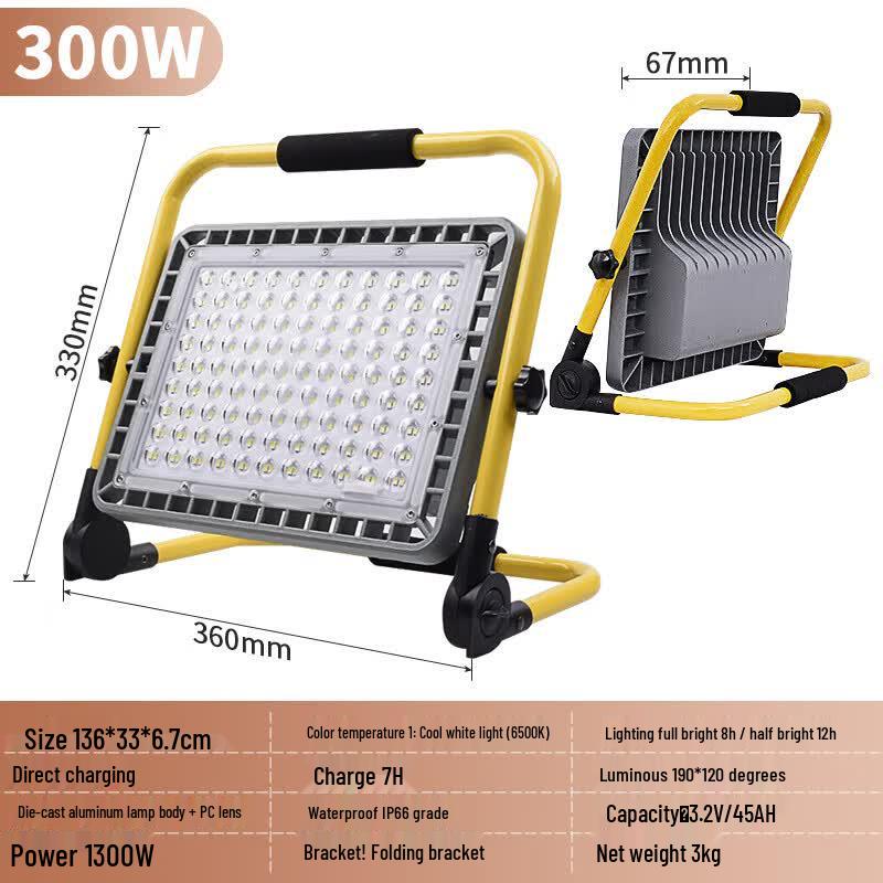 QianZhiYi LED Portable Rechargeable Emergency Floodlight