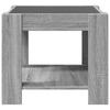 LED Coffee Table Grey Sonoma 53x53x45 cm Particleboard