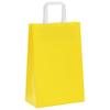 Paper Shopping Bags 250 pcs with Handles Yellow 21 x 11 x 31 cm