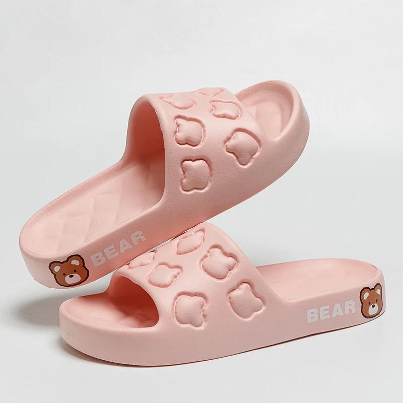 Новые модные летние парные нескользящие мягкие шлепанцы, гибкие удобные сандалии для мужчин и женщин, повседневные тапочки, женские домашние шлепанцы