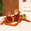 Golden Monkey Plush Toy Long Arm Monkey Doll Long Arm Orangutan Doll Sticker Pendant Curtain Buckle Long Tail