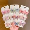 6pcs/Set Colorful Butterfly Hairpins Girl Hair Clips Barrettes Women Sweet Hair Ornament Headwear Fashion Hair Accessories