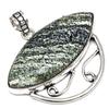 Ожерелье Zebra Jasper Gemstone Handmade Gift For Her Silver Jewelry 1.75"