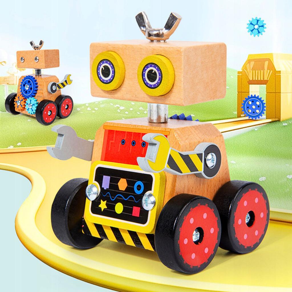 Manipulative Toy Montessori Robot Foldable Educational Sensory