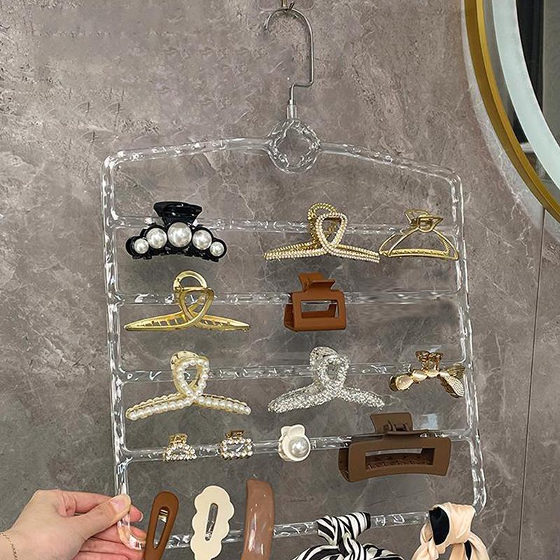 Стеллаж для хранения когтей для волос, органайзер, большая емкость, держатель для повязки на голову, настенная вешалка для шпильки, многофункциональная вешалка для хранения