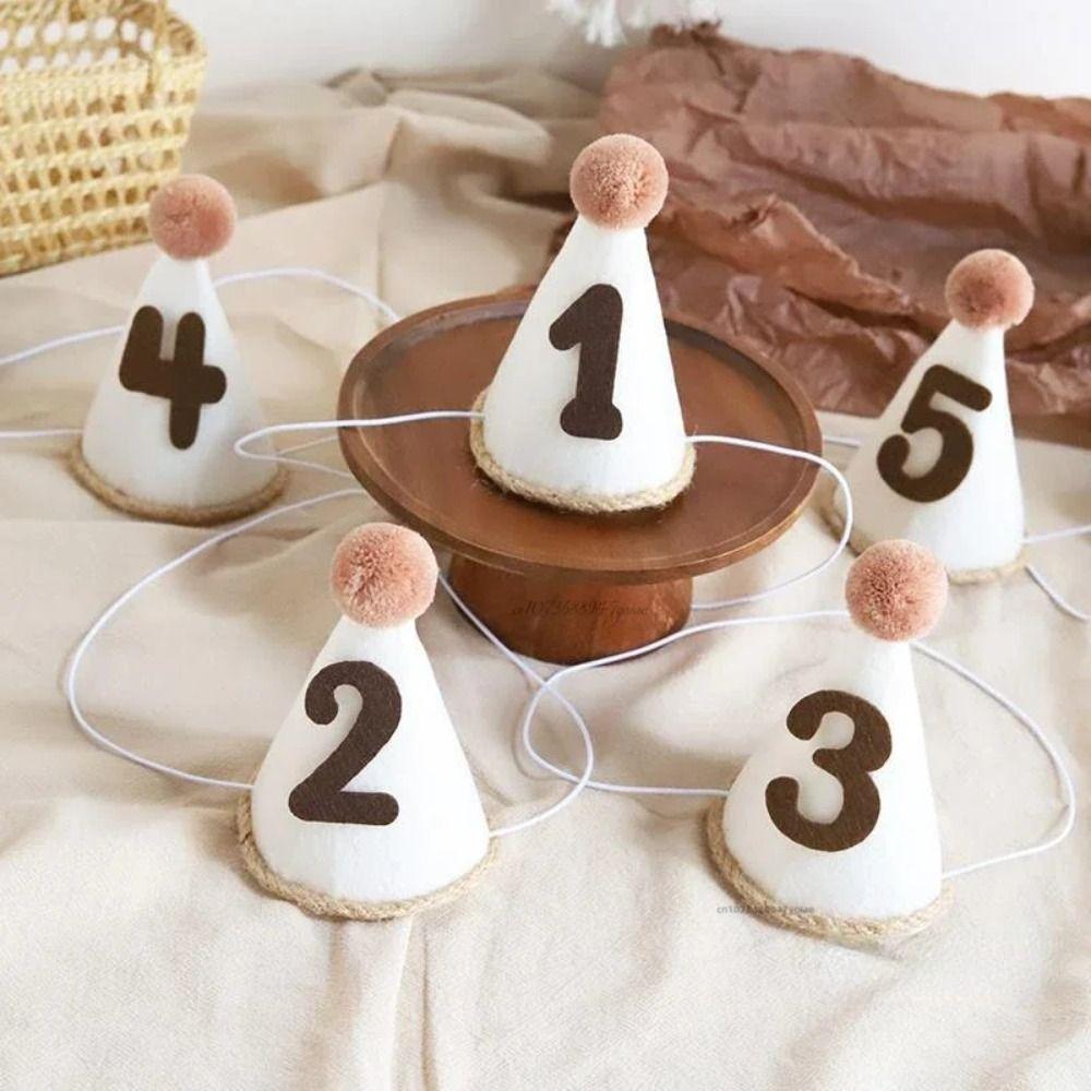 Мини Детская шляпа на день рождения Шляпы с цифрами Шляпа для украшения на день рождения 1 шт. Реквизит для фото для маленьких мальчиков девочек