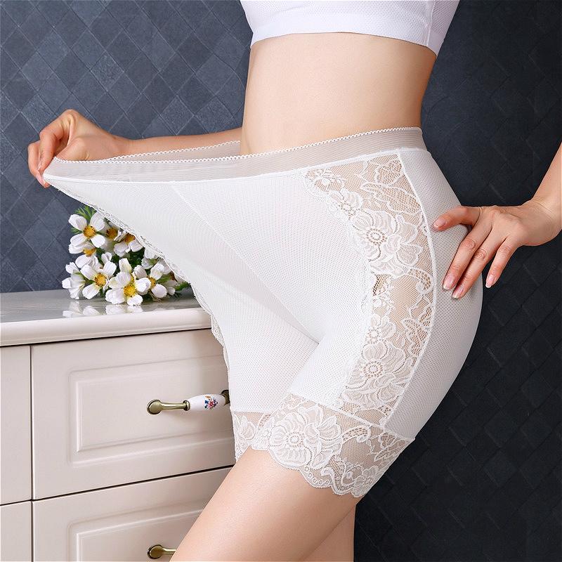 Seamless Safety Shorts Women High Waist Sexy Lace Boyshorts Female Summer Anti Chafing Boxers For Women Plus Size Underwear Lady