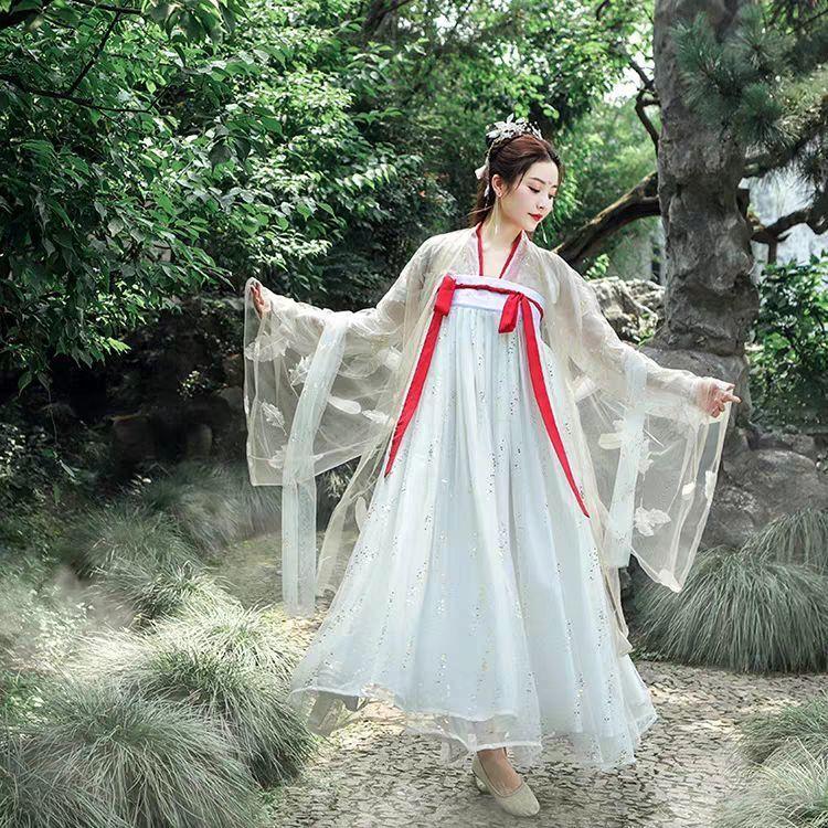 Chinese Tang Dynasty Style Hanfu Autumn And Winter Daily Women's Suit