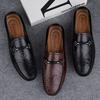 Fashion Genuine Leather Mens Loafers Casual Shoes Comfortable Moccasins Luxury Formal Slip On Flats Driving Shoes for Man Walking Shoes