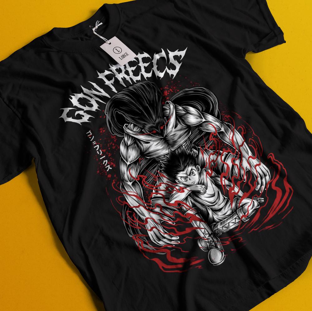 Gon Shirt Hunter X Hunter HXH Hisoka Tshirt Killua Tee T-Shirt Meruem Kurapika