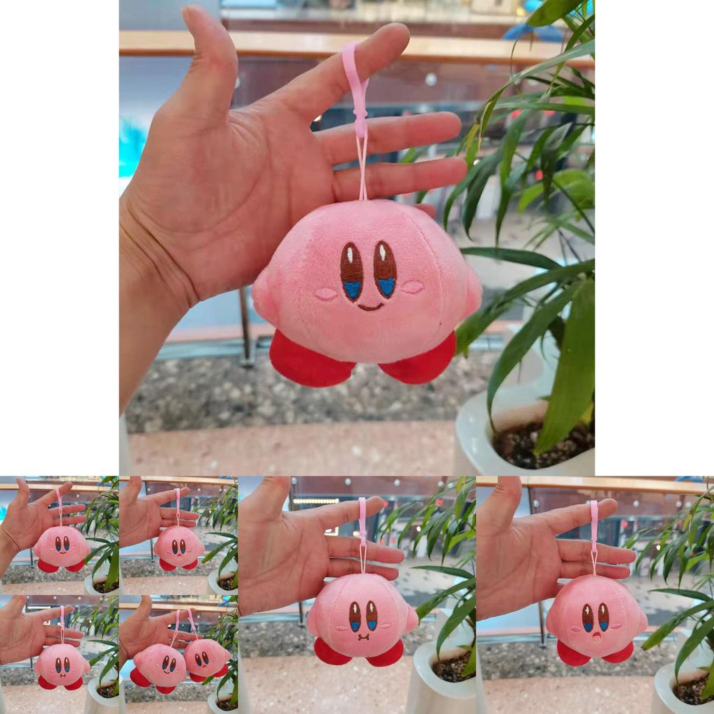 Whimsical Kirby Plush Keychain Doll Adorable Animal Bag Decor Soft Touch 10cm