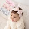 Knit Toddler Baby Headbands Rib Big Bow Elastic Soft Girls Headwear for Infant Kids Hair Accessories