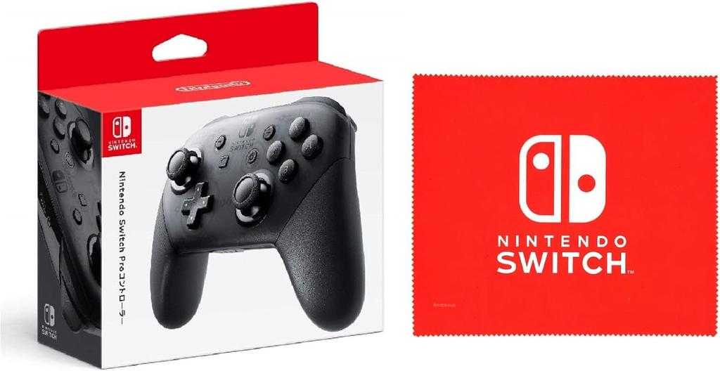 Микрофибровая салфетка для контроллера Nintendo Nintendo Switch Pro с логотипом Nintendo Switch [Подлинный продукт] ([Бонус] включен)