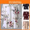 Fashion Womens Plus Size Floral Print Cold Blouse Camis Casual Shoulder Tops For Summer