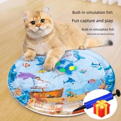 Надувной сенсорный игровой коврик для воды, подушка для домашних животных, щенков, кошек, питомник для домашних животных, высококачественный прохладный коврик, утолщенный