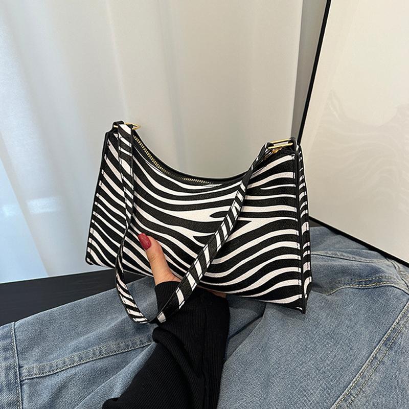 Модная женская сумка через плечо с принтом зебры и леопарда, из ПУ кожи, подмышечная, повседневная сумка-тоут, кошелек