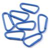10pcs/lot 45x24mm Alloy Spring Snap Clasps Colorful D-shape Carabiner Clip Clasp Hooks For Jewelry Making DIY Keychain Connector