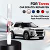 Для KGM SsangYong Torres Ремонтная ручка для краски Подкрашивание Удаление царапин DIY Автоаксессуары Сине-зеленый Гранд Белый Серый Космический Черный