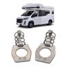 Крышка водонагревателя, кулачковый замок, металлическая дверная защелка, крепление, совместимое для шкафов, автофургонов, прицепов, кемперов, аксессуары, 2 предмета