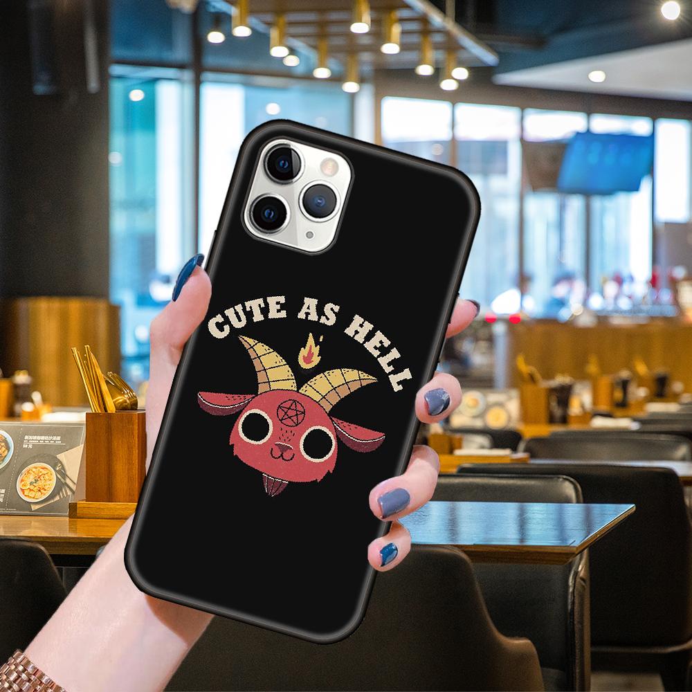 Чехол для телефона Apple IPhone 13 12 11 Mini Pro MAX SE X XS XR 8 7 6 S Plus черный чехол Hoesjes Art Prime Soft Goth Skeleton