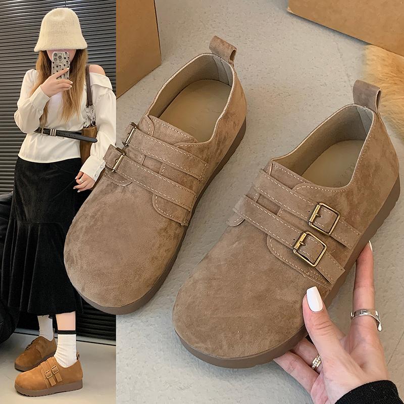 Zapatillas Platform Retro Shoes for Women New Round Toe Casual Shoe Lazy Comfort Flat Shoe Luxury Women Sneakers Loafers