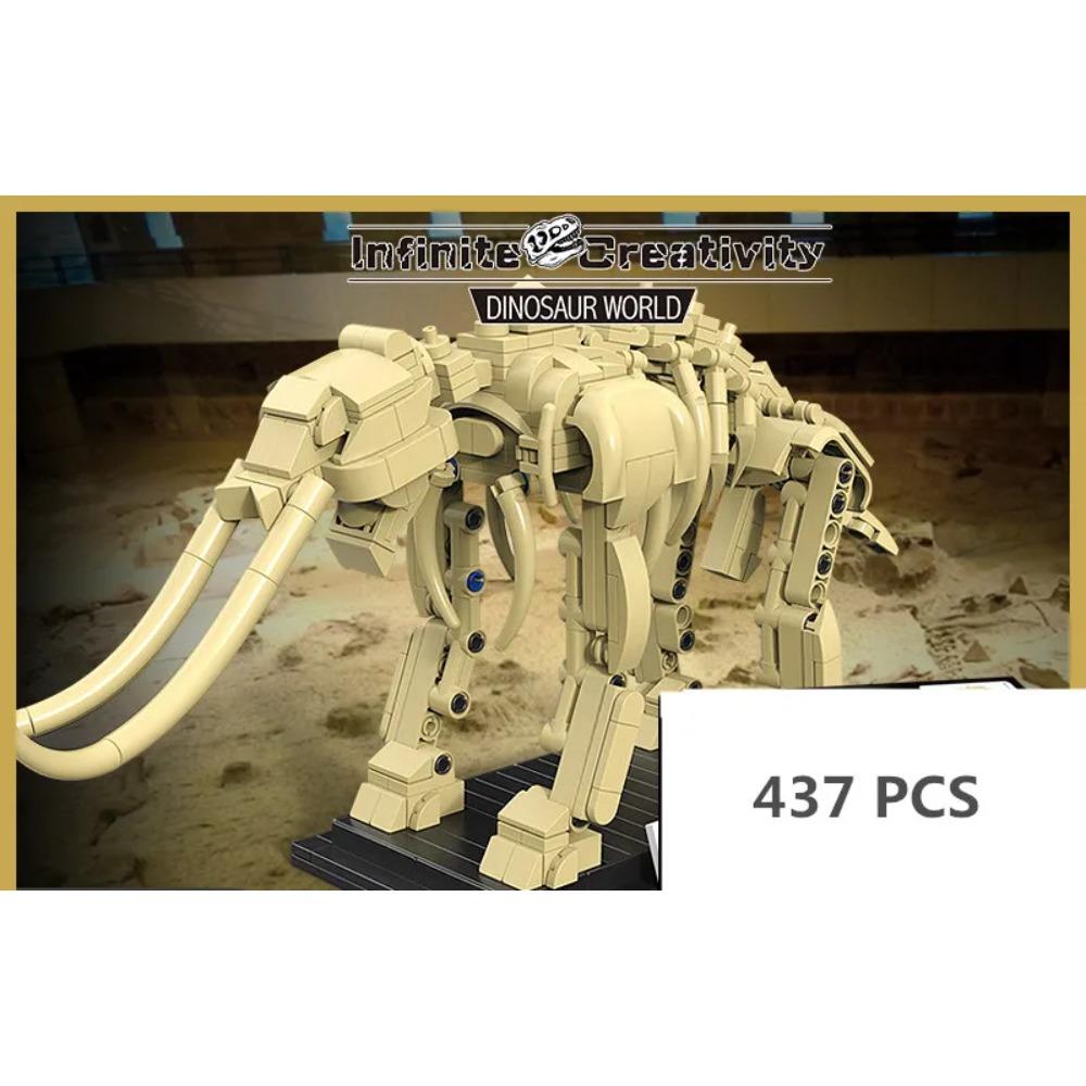Скелет динозавра Ископаемые Строительные блоки Мир Юрского периода Тираннозавр Рекс Модель Кирпичи Игрушки для детей Подарки для мальчика