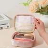 Multi-Use Portable Sparkling Star Makeup Bag Mini Size Square Shape Velvet Makeup Bag Makeup Pouch for Women