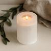 Selenite Candle Holder, Cylinder 10 Cm