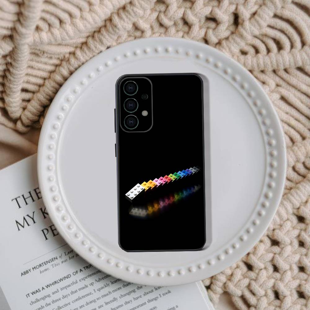 B-Bricks Block puzzle Phone Case For Samsung Galaxy A73,31,32,72,41,53,52,71,22,5G,Note,J7,8,9 Soft Black Cover