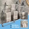 Non Perforated Suction Cup Wall Mounted Towel Rack Bathroom Storage Rack Bathroom Horizontal Bar Towel Rack