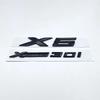 New Black Silver Lettering XDrive30i XDrive35i XDrive40i XDrive48i XDrive50i XDrive30d For BMW X5 Car Rear Trunk Emblem Sticke yk2
