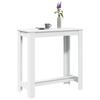 VidaXL Bar Table White 102x50x103.5 Cm Engineered Wood, Pub Table, High Table, Bar Stool Table, Table of 854409