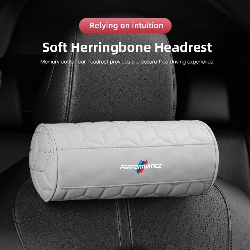 U-shaped Car Headrest Auto Seat Neck Pillow Waist Pillow Set Sticker For BMW G80 G06 G07 G42 G14 G15 G16 F82 F20 F21 F83 M2 M3 M UF0