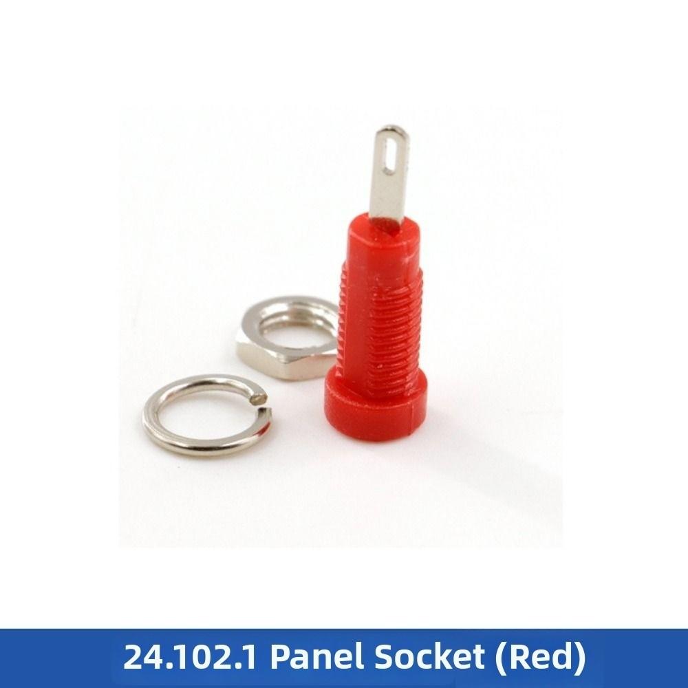 6pcs 24*7.3mm Banana Socket 2mm Terminal Test Hole DIY Parts Jack Electrical Connector
