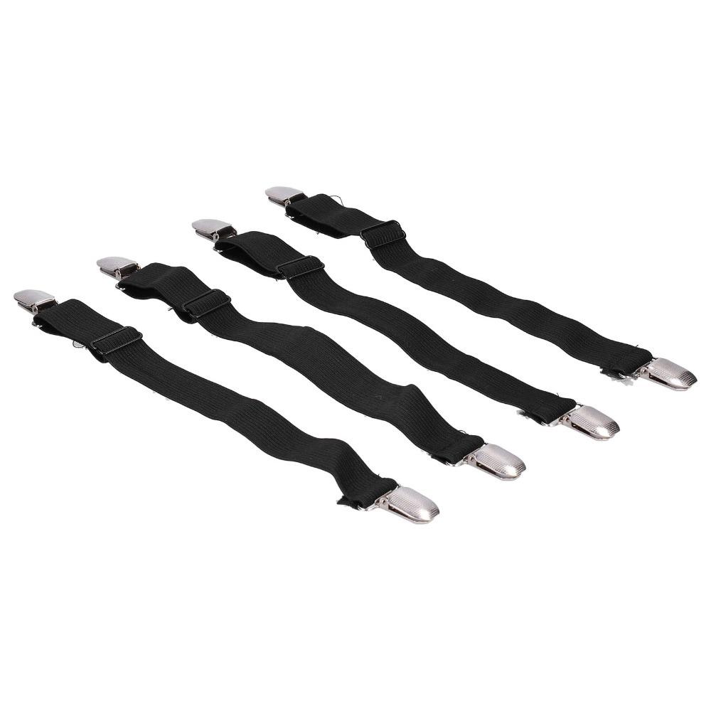 4Pcs Flexible Adjustable Bed Sheet Clips Durable Anti-slip Sofa Cushion Clips Sturdy Tablecloth Clips Home Use