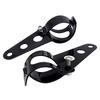 Universal Motorcycle Headlight Mount Brackets Fork Ear  Headlamp Holder Adjust Motor Fork Mount Black