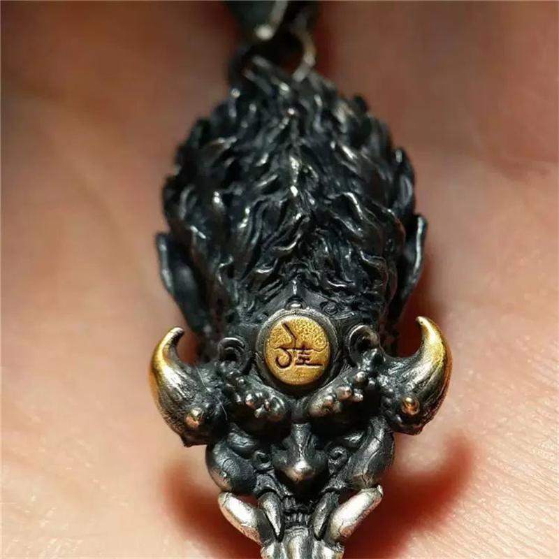 Ретро Черные Мифические Подвески Сунь Укун Ожерелья Модные Ювелирные Изделия Чокеры Цепочки Ожерелья Коллекционные Аксессуары для Игровых Периферийных Устройств Подарки