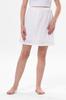 Short Sile Fabric Skirt Lining White
